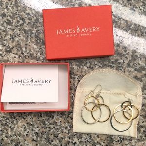 James Avery Cascading Circles Ear Hooks
